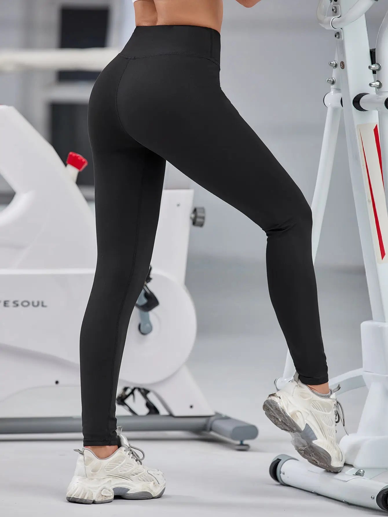 Moda Nova Fitness Mulheres Leggings Desportivos Calças De Yoga Sem Costura  V Waist Push Up Stretchy High Gym Exercício
